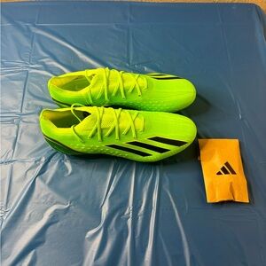 Adidas Speedportal Solar green Cleats Size 8 1/2